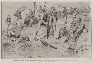 Met Sir Redvers Buller, verovering van een positie door de Rifle Brigade na een briljante bajonetaanval